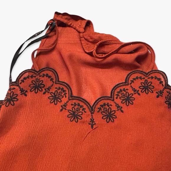 E (Hanger) M Women's Rust Colored Tank Top Size Small - Picture 4 of 9